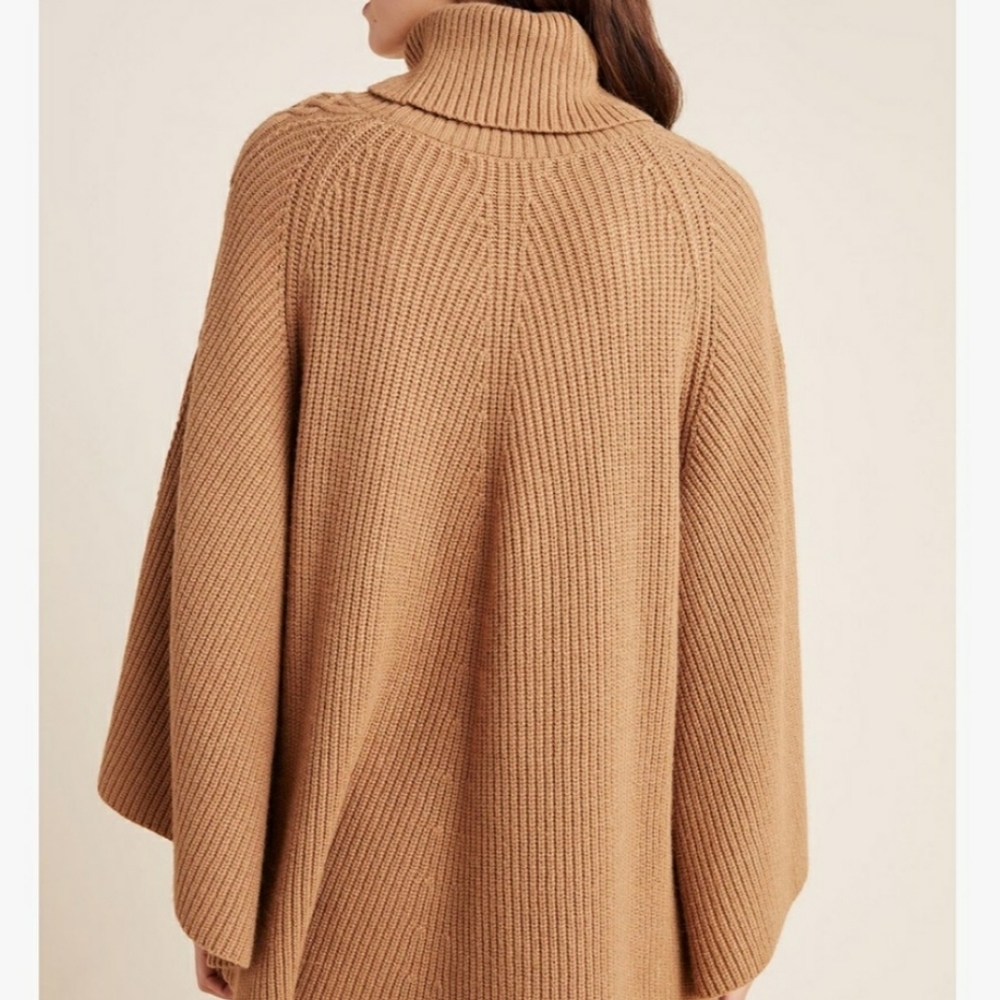 Anthropologie Kali Poncho Turtleneck Sweater SzXS/S - Picture 4 of 10